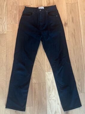 Reformation Liza High Rise Straight Jeans - Black
